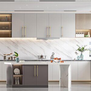 10 Pack 10 Inch(254mm) Brushed Gold Cabinet pulls